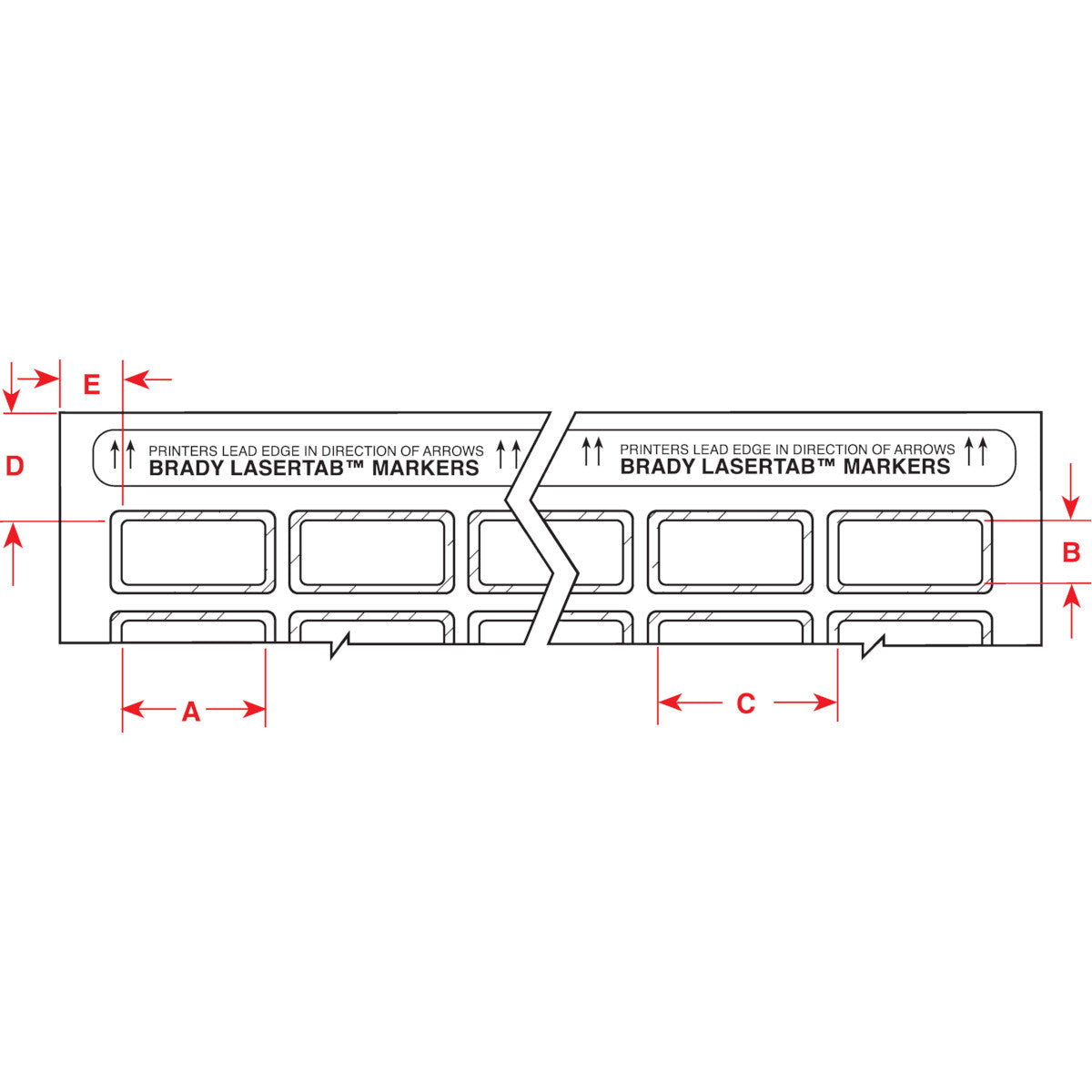 029756 - Etichette in poliestere metallizzato PermaShield serie LaserTab PACCO DA 2520 ETICHETTE