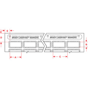 029756 - Etichette in poliestere metallizzato PermaShield serie LaserTab PACCO DA 2520 ETICHETTE