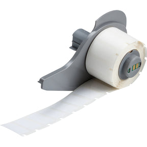 115111 - Etichette per tracciabilità di risorse e attrezzature in poliestere bianco lucido BMP71 ROTOLO DA 500 ETICHETTE