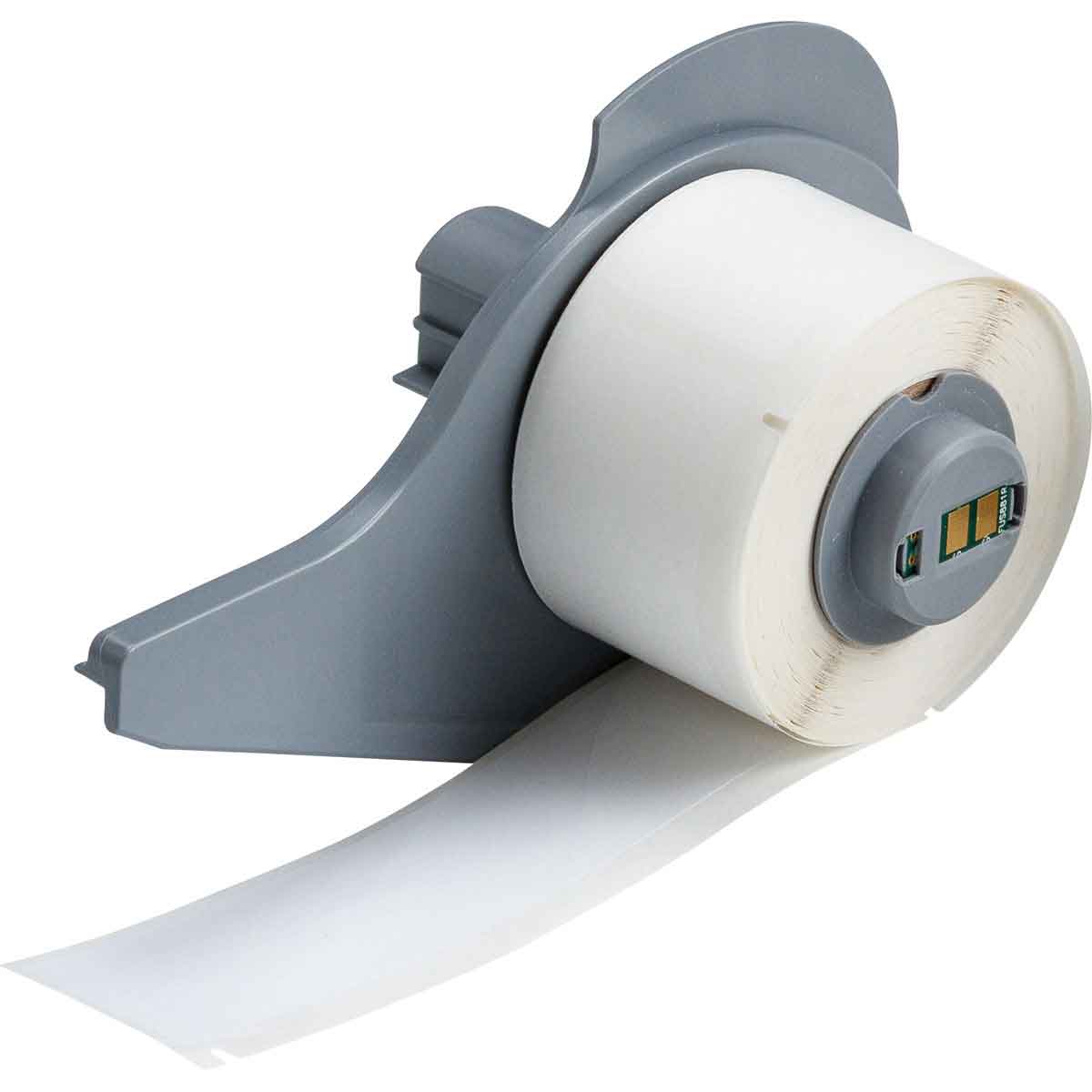 114783 - Etichette per tracciabilità di risorse e attrezzature in poliestere bianco lucido BMP71 ROTOLO DA 100 ETICHETTE