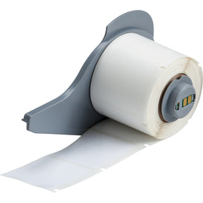 114816 - Etichette per tracciabilità di risorse e attrezzature in poliestere bianco lucido BMP71 ROTOLO DA 250 ETICHETTE