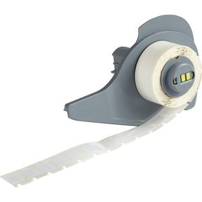 114831 - Etichette per tracciabilità di risorse e attrezzature in poliestere bianco lucido BMP71 ROTOLO A 500 ETICHETTE