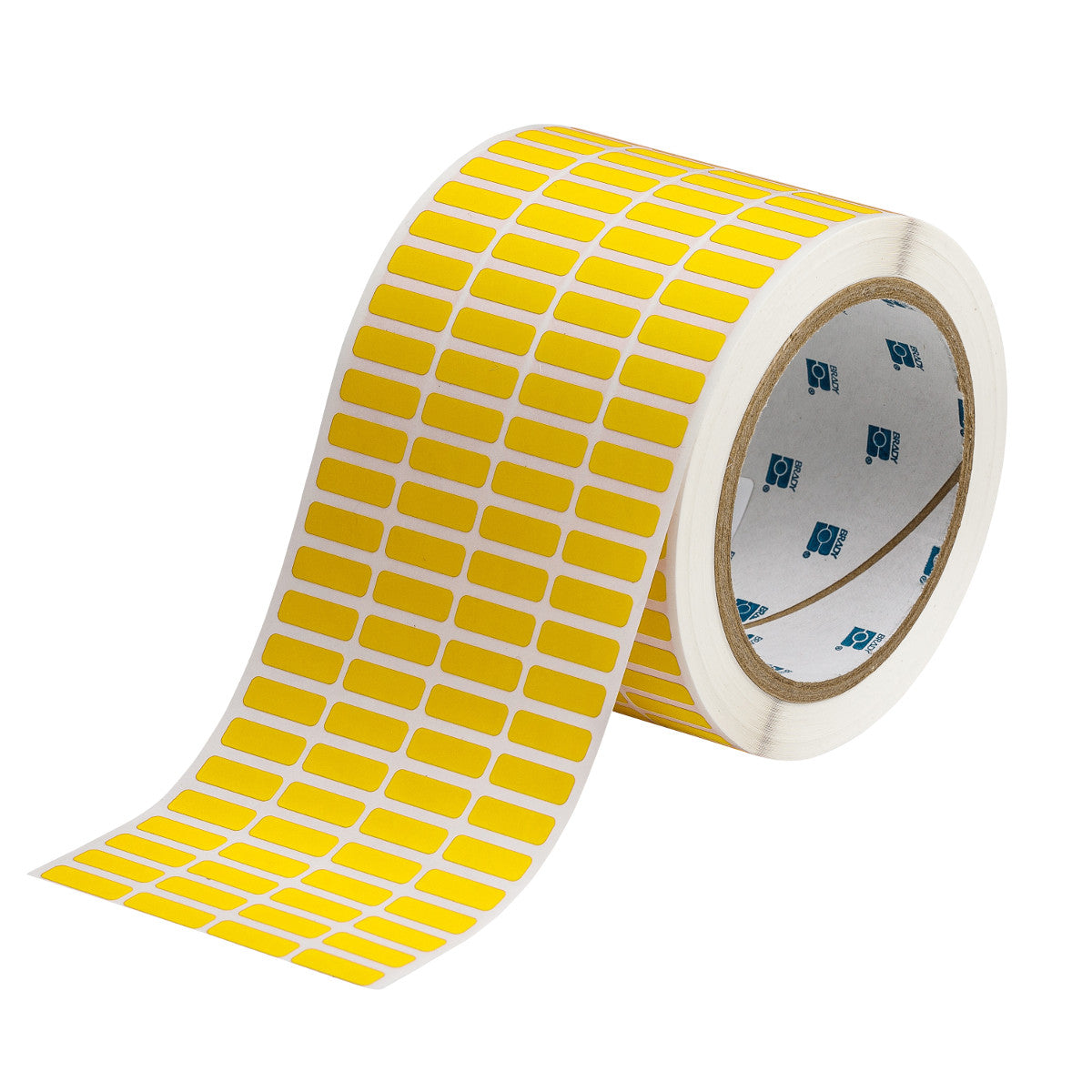 236244 - Etichette per codici a barre e targhe di identificazione in poliestere giallo lucido core 76 mm ROTOLO DA 10000 ETICHETTE