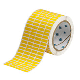 236244 - Etichette per codici a barre e targhe di identificazione in poliestere giallo lucido core 76 mm ROTOLO DA 10000 ETICHETTE