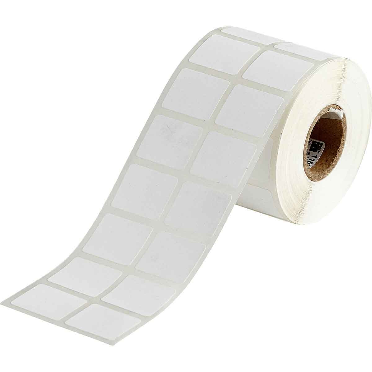 116381 - Etichette per identificazione generale in poliestere bianco opaco core 25 mm ROTOLO DA 1500 ETICHETTE