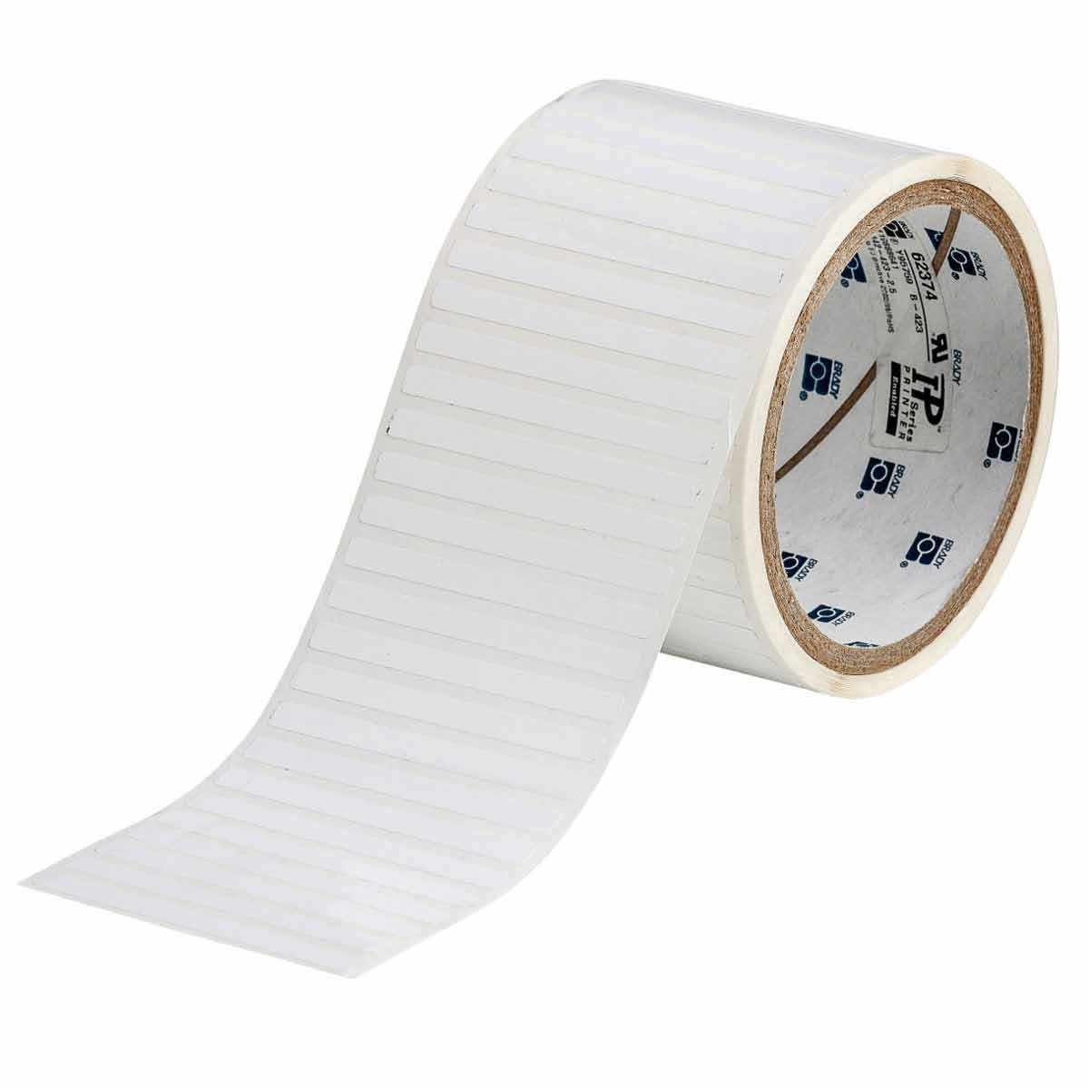 062374 - Etichette per codici a barre e pannelli solari in poliestere bianco lucido core 76 mm ROTOLO DA 2500 ETICHETTE