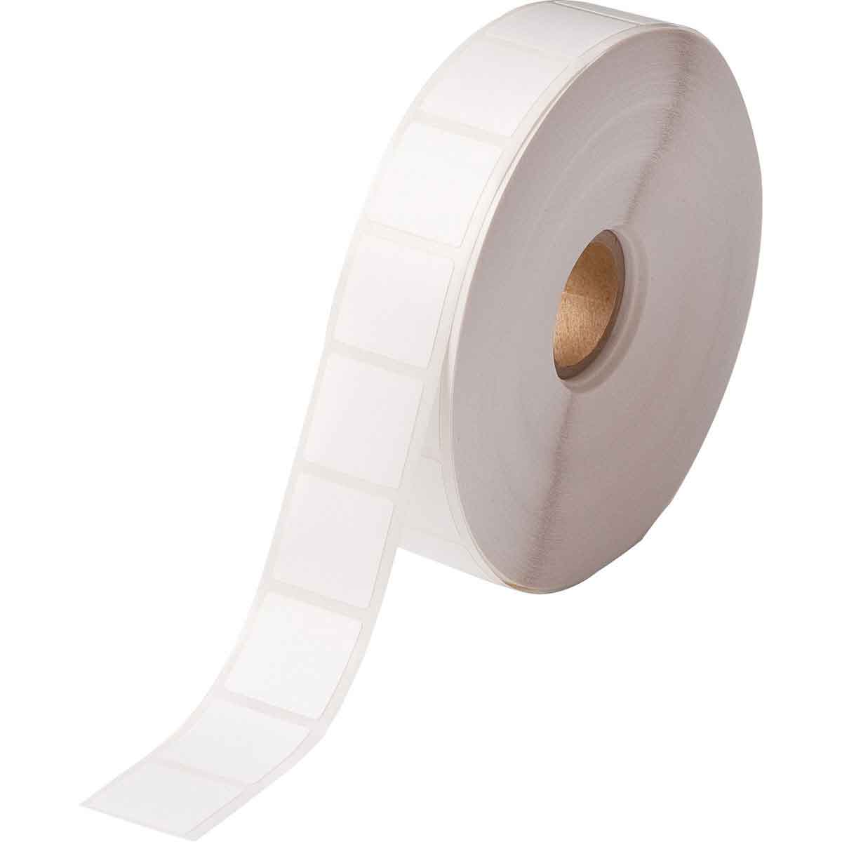 116383 - Etichette per identificazione generale in poliestere bianco opaco core 25 mm ROTOLO DA 1000 ETICHETTE