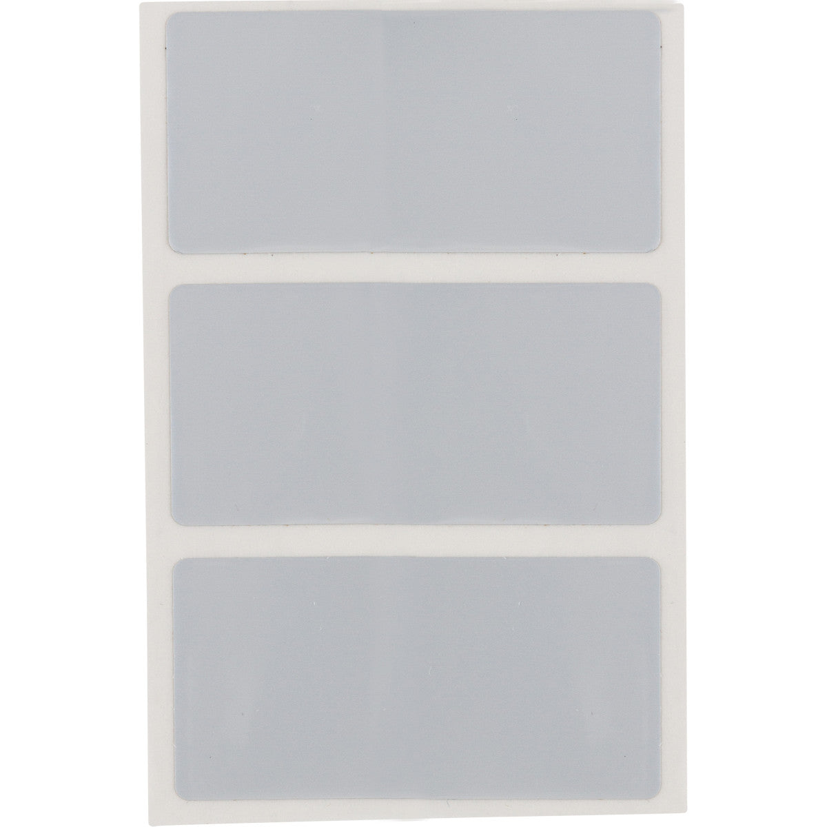104190 - Etichette in poliestere argento opaco con adesivo base gomma core 76 mm ROTOLO DA 3000 ETICHETTE