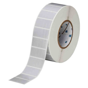 104190 - Etichette in poliestere argento opaco con adesivo base gomma core 76 mm ROTOLO DA 3000 ETICHETTE