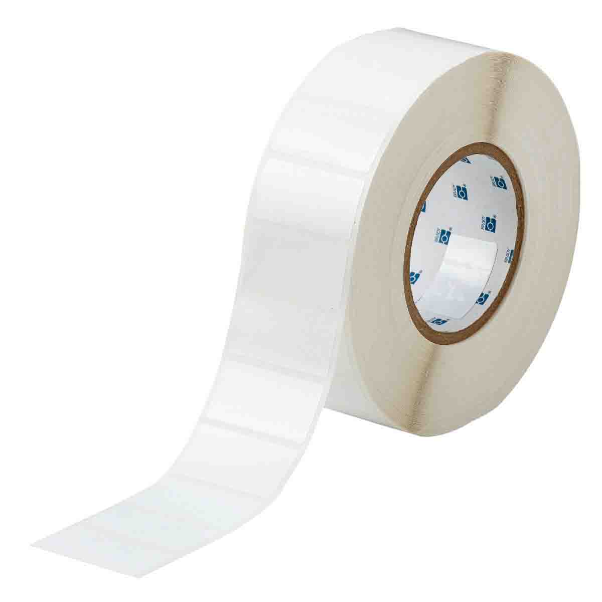 031331 - Etichette in poliestere lucido ad alta adesione con adesivo base gomma core 76 mm ROTOLO DA 3000 ETICHETTE
