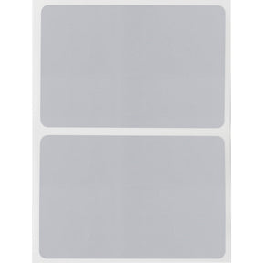 104193 - Etichette in poliestere argento opaco con adesivo base gomma core 76 mm ROTOLO DA 1000 ETICHETTE