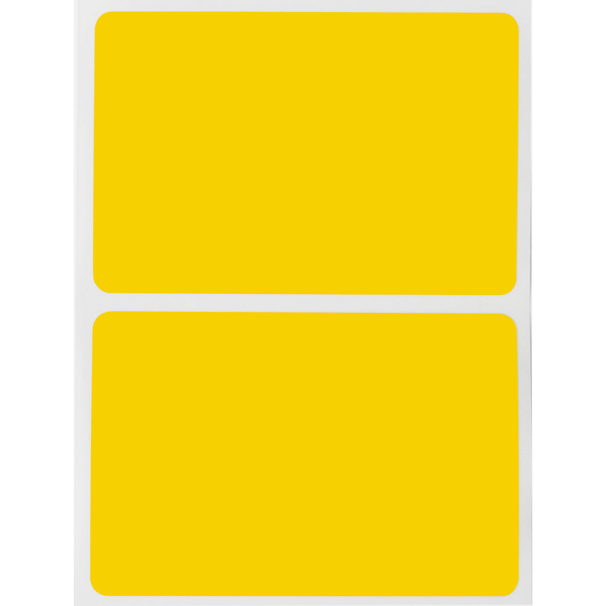 132416 - Etichette per codici a barre e targhe di identificazione in poliestere giallo lucido core 76 mm ROTOLO DA 1000 ETICHETTE