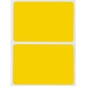 132416 - Etichette per codici a barre e targhe di identificazione in poliestere giallo lucido core 76 mm ROTOLO DA 1000 ETICHETTE
