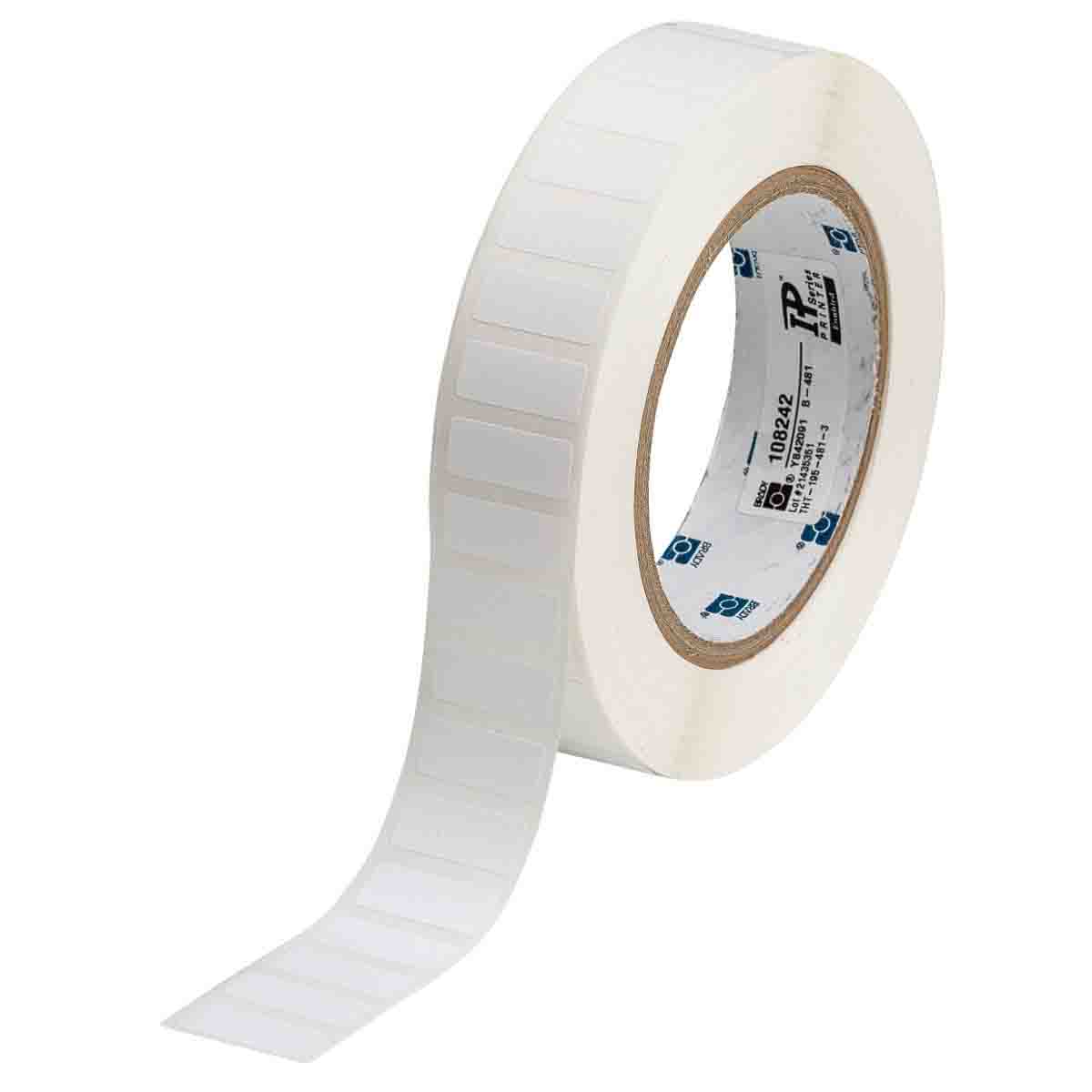 108242 - Etichette per vetrini in poliestere resistente a sostanze chimiche core 76 mm ROTOLO DA 3000 ETICHETTE