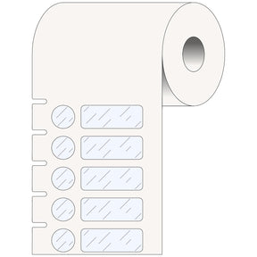 302985 - Etichette in polipropilene core 25 mm ROTOLO DA 1500 SET ETICHETTE