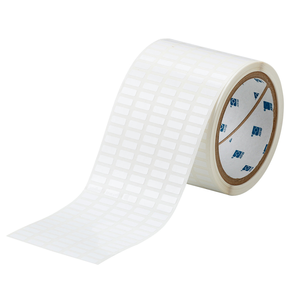030206 - Etichette per codici a barre e pannelli solari in poliestere bianco lucido core 76 mm ROTOLO DA 10000 ETICHETTE