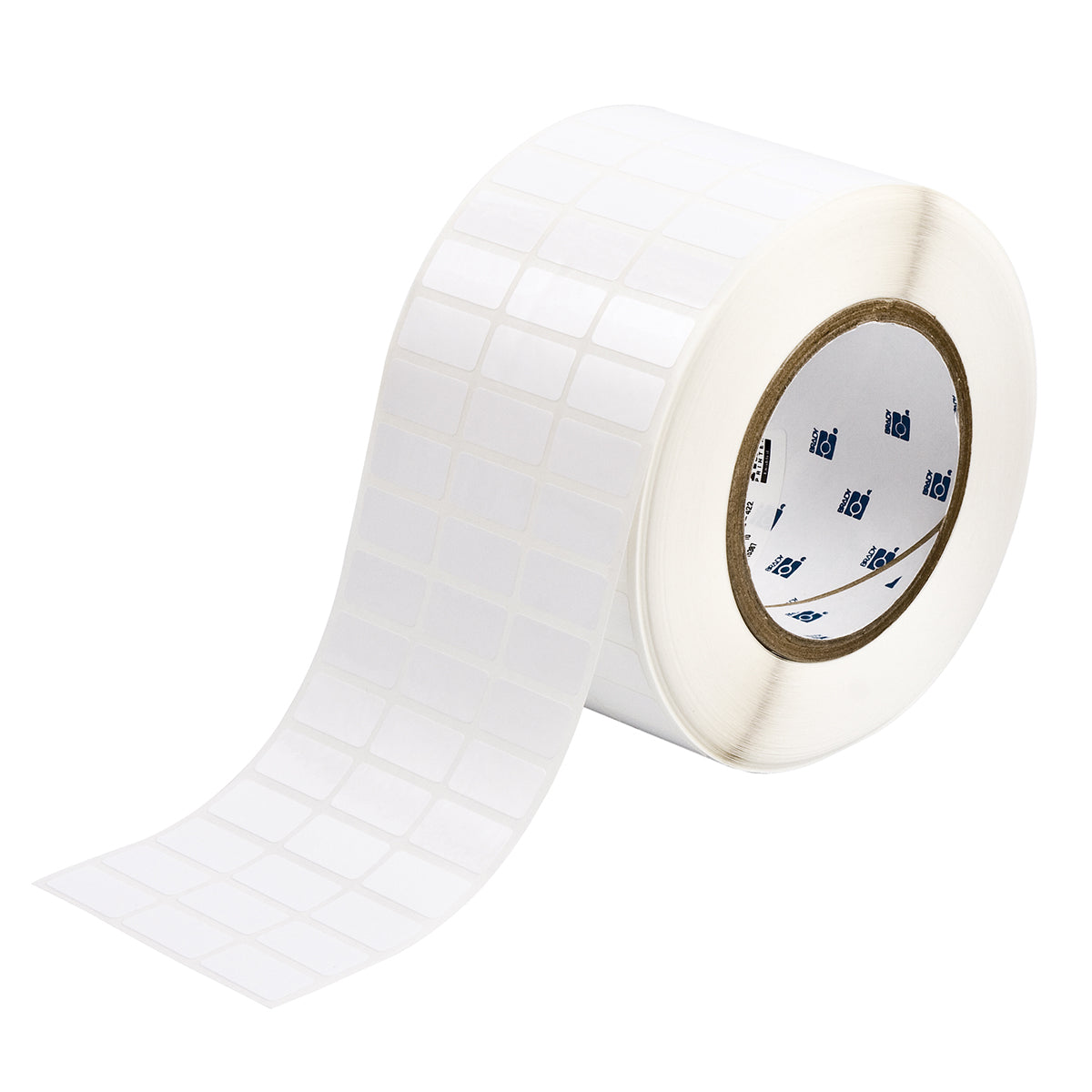 031329 - Etichette in poliestere lucido ad alta adesione con adesivo base gomma core 76 mm ROTOLO DA 10000 ETICHETTE