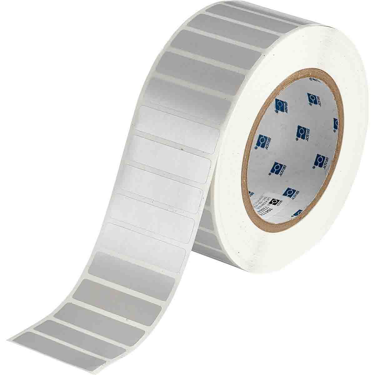 104174 - Etichette in poliestere argento opaco con adesivo acrilico core 76 mm ROTOLO DA 3000 ETICHETTE