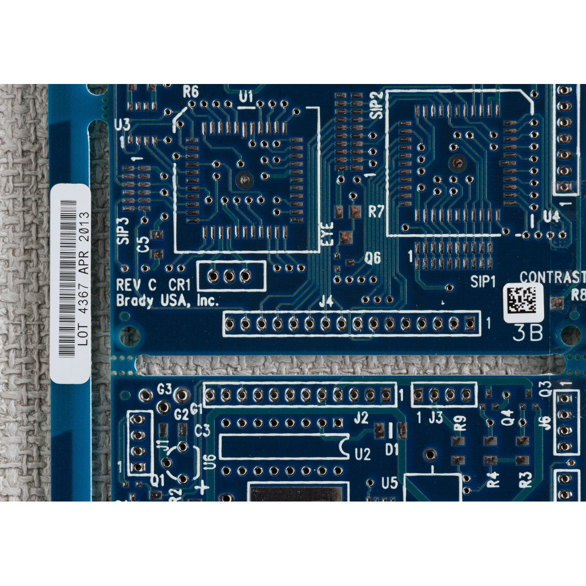 054558 - Etichette per schede elettroniche in poliestere dissipativo elettrostatico lucido core 76 mm ROTOLO DA 10000 ETICHETTE