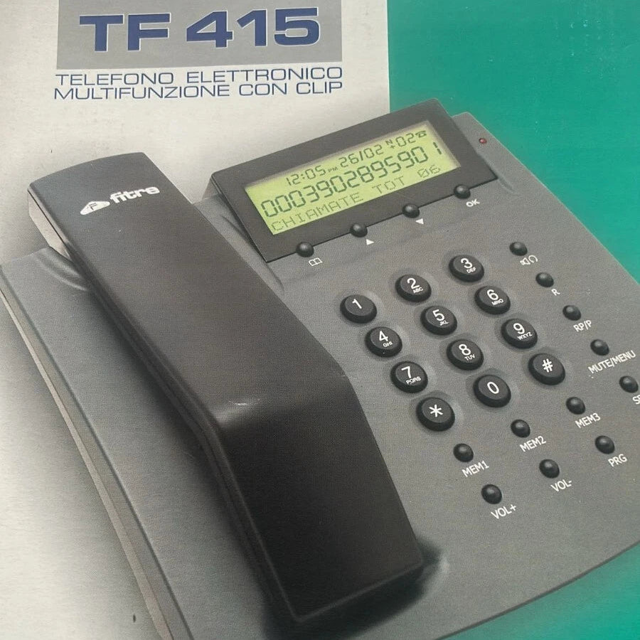 TF 415 TELEFONO ELETTRONICO MULTIFUNZIONE CON CLIP COD. 7128729