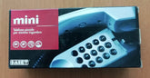 SAIET Telefono mini fisso montabile a muro - COLORE BIANCO