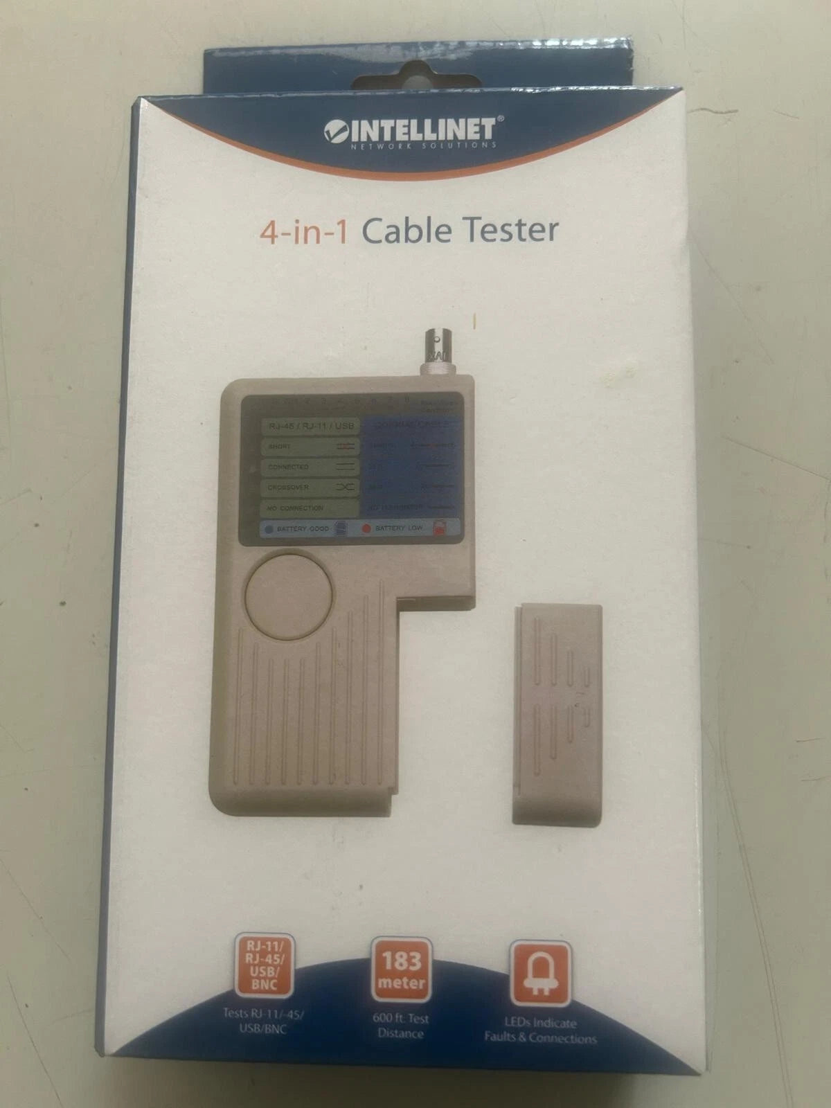 Intellinet 4‑in‑1 Cable Tester
