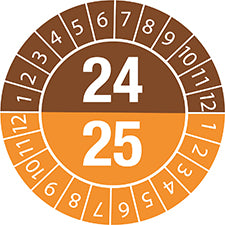 Etichette antimanomissione con data di ispezione Anno 24/25