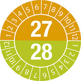 Etichette antimanomissione con data di ispezione Anno 27/28