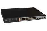 SWITCH DI RETE CON 24 PORTE GIGABIT 10/100/1000 E 4 PORTE FIBRA OTTICA SFP MANAGED LAYER 3